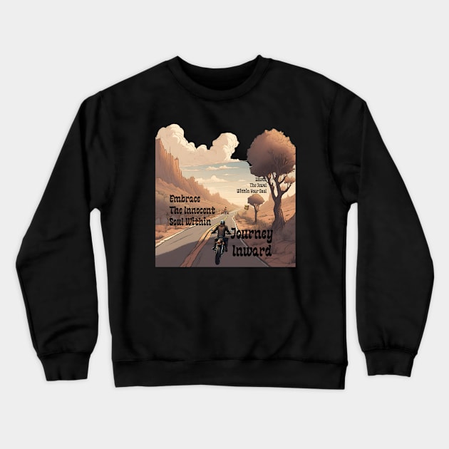 Journey Inward: Embrace The Innocent Soul Within Crewneck Sweatshirt by fazomal